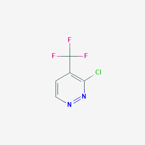 molecular formula C5H2ClF3N2 B1426073 3-chloro-4-(trifluoromethyl)Pyridazine CAS No. 749258-96-6