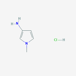 molecular formula C5H9ClN2 B1426074 1-甲基-1H-吡咯-3-胺盐酸盐 CAS No. 1194757-83-9