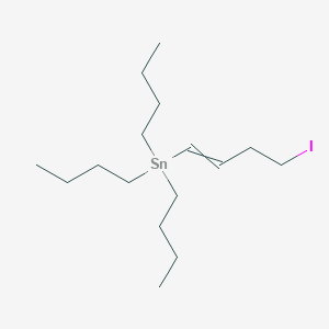 molecular formula C16H33ISn B14260748 Tributyl(4-iodobut-1-en-1-yl)stannane CAS No. 208164-59-4