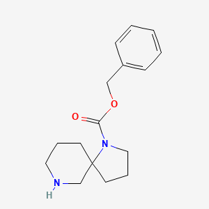 molecular formula C16H22N2O2 B1426077 苄基1,7-二氮杂螺[4.5]癸烷-1-羧酸酯 CAS No. 1086394-95-7