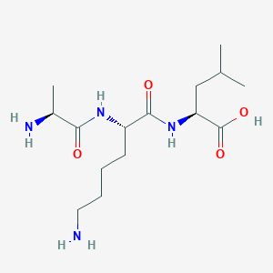 molecular formula C15H30N4O4 B14260770 L-Leucine, L-alanyl-L-lysyl- CAS No. 247073-75-2