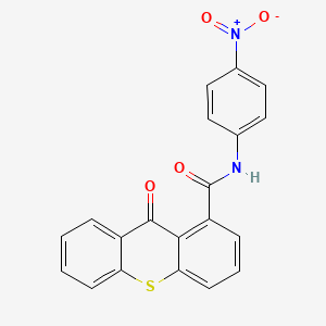 molecular formula C20H12N2O4S B14260778 N-(4-Nitrophenyl)-9-oxo-9H-thioxanthene-1-carboxamide CAS No. 185454-32-4