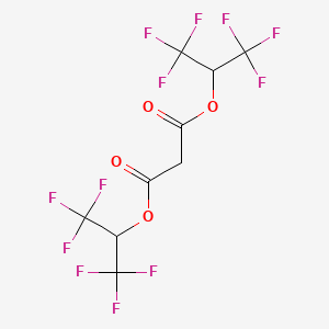molecular formula C9H4F12O4 B14260811 Bis(1,1,1,3,3,3-hexafluoropropan-2-yl) propanedioate CAS No. 389580-57-8