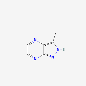 molecular formula C6H6N4 B1426083 3-甲基-1H-吡唑并[3,4-B]吡嗪 CAS No. 1131041-58-1