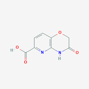 molecular formula C8H6N2O4 B1426085 3-Oxo-3,4-dihydro-2H-pyrido[3,2-b][1,4]oxazine-6-carboxylic acid CAS No. 337463-89-5