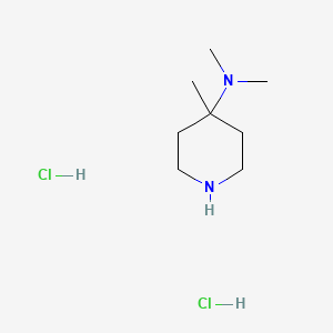 molecular formula C8H20Cl2N2 B1426089 N,N,4-trimethylpiperidin-4-amine dihydrochloride CAS No. 1312784-77-2