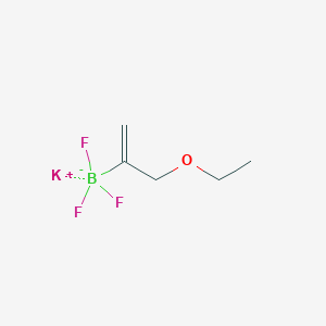 molecular formula C5H9BF3KO B1426097 Potassium (3-ethoxyprop-1-EN-2-YL)trifluoroborate CAS No. 1376707-98-0