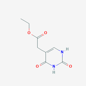 molecular formula C8H10N2O4 B1426101 Ethyl 2-(2,4-dioxo-1,3-dihydropyrimidin-5-yl)acetate CAS No. 29571-46-8
