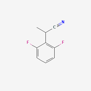 molecular formula C9H7F2N B1426102 2-(2,6-Difluorophenyl)propanenitrile CAS No. 149680-18-2
