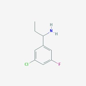 molecular formula C9H11ClFN B1426107 1-(3-Chloro-5-fluorophenyl)propan-1-amine CAS No. 1270493-39-4