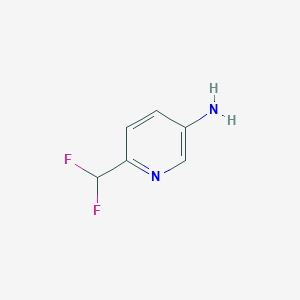 molecular formula C6H6F2N2 B1426108 6-(Difluoromethyl)pyridin-3-amine CAS No. 913090-41-2
