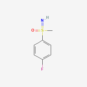 molecular formula C7H8FNOS B1426112 S-(4-Fluorophenyl)-S-methyl-sulfoximine CAS No. 635311-89-6