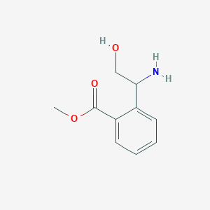 molecular formula C10H13NO3 B1426113 Methyl 2-(1-amino-2-hydroxyethyl)benzoate CAS No. 1270526-84-5