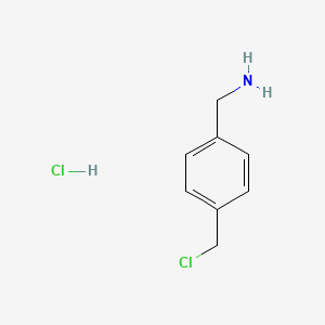molecular formula C8H11Cl2N B1426114 (4-(Chloromethyl)phenyl)methanamine hydrochloride CAS No. 1194752-34-5