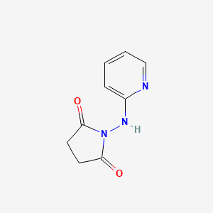 molecular formula C9H9N3O2 B1426115 1-(Pyridin-2-ylamino)pyrrolidine-2,5-dione CAS No. 1269531-44-3