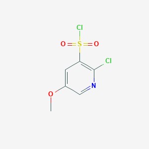 molecular formula C6H5Cl2NO3S B1426120 2-Chloro-5-methoxypyridine-3-sulfonyl chloride CAS No. 1261806-80-7