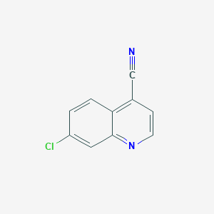 molecular formula C10H5ClN2 B1426125 7-氯喹啉-4-碳腈 CAS No. 13337-75-2
