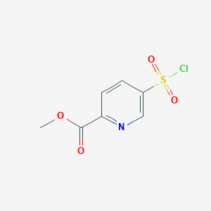 molecular formula C7H6ClNO4S B1426126 5-(氯磺酰基)吡啶-2-甲酸甲酯 CAS No. 1063733-25-4