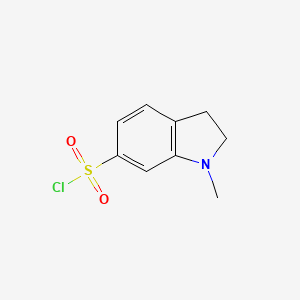 molecular formula C9H10ClNO2S B1426131 1-methyl-2,3-dihydro-1H-indole-6-sulfonyl chloride CAS No. 173669-61-9