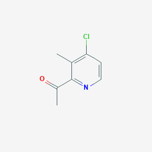 molecular formula C8H8ClNO B1426134 1-(4-Chloro-3-methylpyridin-2-YL)ethan-1-one CAS No. 1268519-62-5
