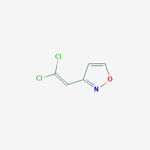 molecular formula C5H3Cl2NO B142614 3-(2,2-Dichloroethenyl)-1,2-oxazole CAS No. 132784-58-8