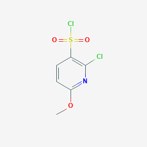 molecular formula C6H5Cl2NO3S B1426150 2-氯-6-甲氧基-吡啶-3-磺酰氯 CAS No. 1208081-26-8
