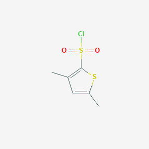 molecular formula C6H7ClO2S2 B1426151 3,5-二甲基噻吩-2-磺酰氯 CAS No. 1314938-98-1