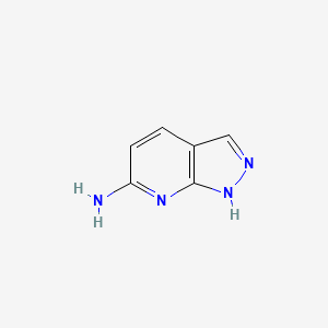 molecular formula C6H6N4 B1426152 1H-Pyrazolo[3,4-B]pyridin-6-amine CAS No. 63725-49-5