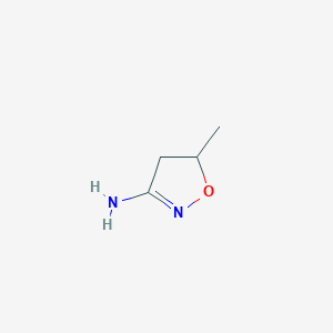 molecular formula C4H8N2O B1426156 5-甲基-4,5-二氢-1,2-噁唑-3-胺 CAS No. 28786-82-5