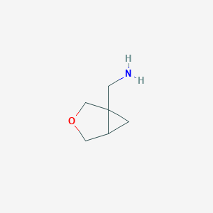 molecular formula C6H11NO B1426157 {3-Oxabicyclo[3.1.0]hexan-1-yl}methanamine CAS No. 1203707-10-1