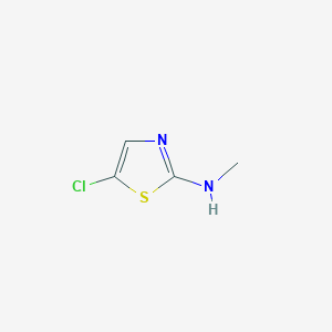 molecular formula C4H5ClN2S B1426158 5-chloro-N-methyl-1,3-thiazol-2-amine CAS No. 37660-89-2