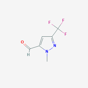molecular formula C6H5F3N2O B1426170 1-Methyl-3-(trifluoromethyl)-1H-pyrazole-5-carbaldehyde CAS No. 1414962-92-7