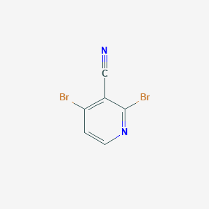 molecular formula C6H2Br2N2 B1426171 2,4-二溴烟腈 CAS No. 1152617-14-5
