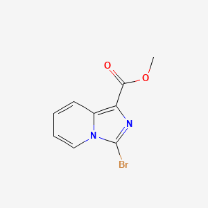 molecular formula C9H7BrN2O2 B1426177 Methyl 3-bromoimidazo[1,5-A]pyridine-1-carboxylate CAS No. 1039357-00-0