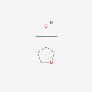 molecular formula C7H14O2 B1426181 2-(Oxolan-3-yl)propan-2-ol CAS No. 1343614-73-2