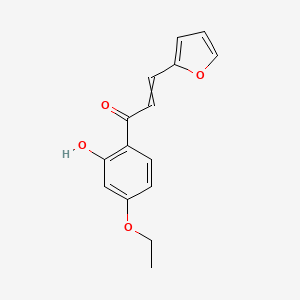 molecular formula C15H14O4 B14261853 1-(4-Ethoxy-2-hydroxyphenyl)-3-(furan-2-yl)prop-2-en-1-one CAS No. 169296-11-1