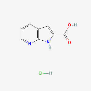 molecular formula C8H7ClN2O2 B1426187 1H-Pyrrolo[2,3-b]pyridine-2-carboxylic acid hydrochloride CAS No. 913181-73-4