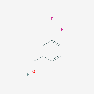 molecular formula C9H10F2O B1426188 Benzenemethanol, 3-(1,1-difluoroethyl)- CAS No. 444921-50-0