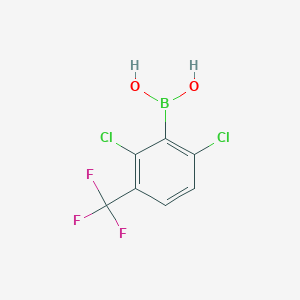 molecular formula C7H4BCl2F3O2 B1426194 2,6-Dichloro-3-(trifluoromethyl)phenylboronic acid CAS No. 1027059-21-7