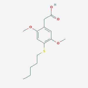 Benzeneacetic acid, 2,5-dimethoxy-4-(pentylthio)-