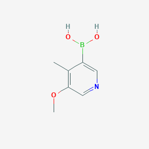 molecular formula C7H10BNO3 B1426210 5-Methoxy-4-methylpyridine-3-boronic acid CAS No. 1451391-97-1