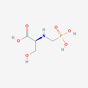 molecular formula C4H10NO6P B14262190 N-(Phosphonomethyl)-L-serine CAS No. 154855-26-2