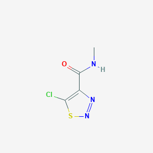molecular formula C4H4ClN3OS B14262253 1,2,3-Thiadiazole-4-carboxamide, 5-chloro-N-methyl- CAS No. 149443-21-0