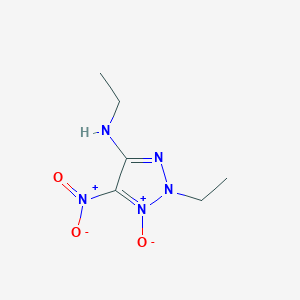 molecular formula C6H11N5O3 B14262265 N,2-Diethyl-5-nitro-1-oxo-2H-1lambda~5~,2,3-triazol-4-amine CAS No. 173165-05-4