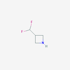 molecular formula C4H7F2N B1426227 3-(Difluoromethyl)azetidine CAS No. 1258067-20-7