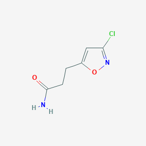 3-(3-Chloroisoxazol-5-yl)propanamide