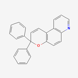 molecular formula C24H17NO B14262301 3,3-Diphenyl-3H-pyrano[3,2-f]quinoline CAS No. 152365-47-4