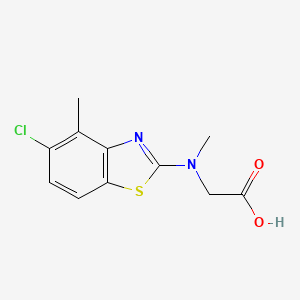 N-(5-chloro-4-methyl-1,3-benzothiazol-2-yl)-N-methylglycine