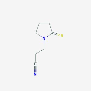 3-(2-Sulfanylidenepyrrolidin-1-yl)propanenitrile