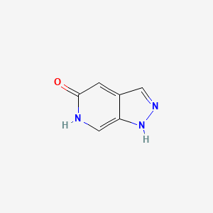 molecular formula C6H5N3O B1426240 1H-Pyrazolo[3,4-c]pyridin-5(6H)-one CAS No. 1049672-77-6
